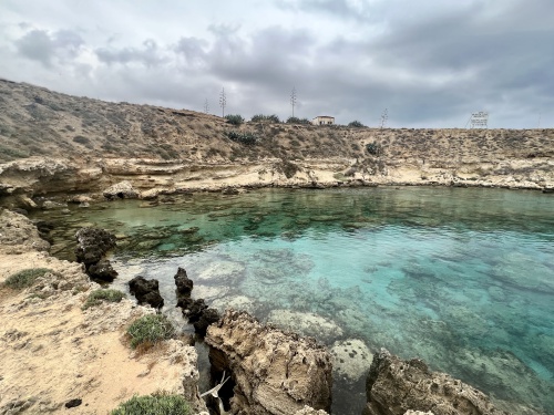 Plaża na granicy z Famagustą UN
